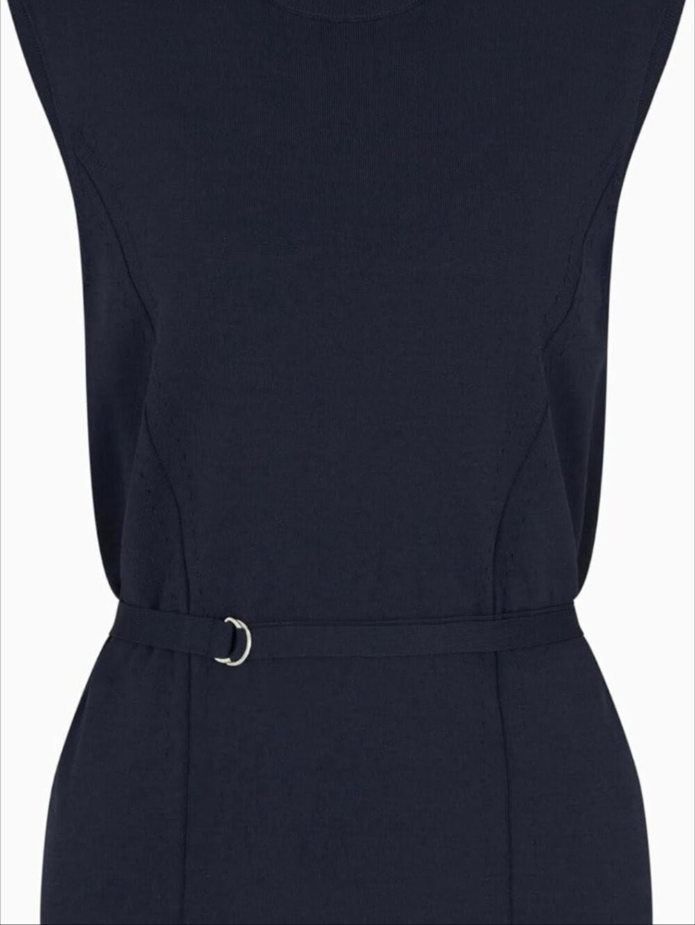 A/X Armani Exchange Sleeveless Knit Tunic in Navy